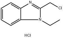 2-(chloromethyl)-1-ethyl-1H-1,3-benzodiazole hydrochloride 구조식 이미지