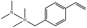 1-[(4-Ethenylphenyl)methyl]-N,N,1,1-tetramethylsilanamine Structure