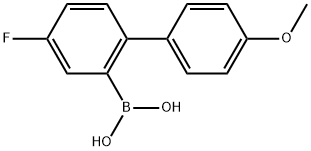 B-(4-Fluoro-4'-methoxy[1,1'-biphenyl]-2-yl)boronic acid Structure