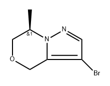 (7R)-3-bromo-7-methyl-6,7-dihydro-4H-pyrazolo[5,1-c][1,4]oxazine Structure