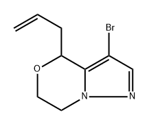 4-allyl-3-bromo-6,7-dihydro-4H-pyrazolo[5,1-c][1,4]oxazine Structure