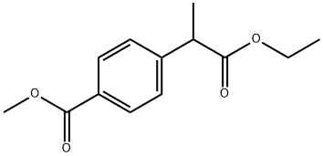 Benzeneacetic acid, 4-(methoxycarbonyl)-α-methyl-, ethyl ester Structure