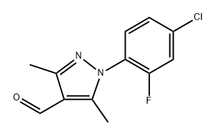 1-(4-Chloro-2-fluorophenyl)-3,5-dimethyl-1H-pyrazole-4-carbaldehyde Structure