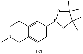 2-Methyl-1,2,3,4-tetrahydro-isoquinoline-6-boronic acid picol ester hydrochloride Structure