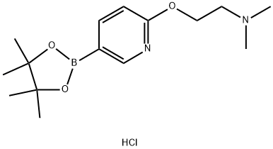 2-(2-Dimethylamino-ethoxy)-pyridine-5-boronic acid picol ester hydrochloride 구조식 이미지