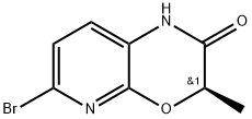 (R)-6-Bromo-3-methyl-1H-pyrido[2,3-b][1,4]oxazin-2(3H)-one 구조식 이미지