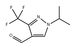 1-isopropyl-3-(trifluoromethyl)-1H-pyrazole-4-carbaldehyde Structure