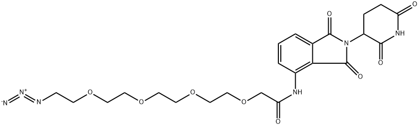Pomalidomide-PEG4-N3 Structure