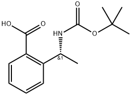 (R)-2-(1-tert-Butoxycarbonylamino-ethyl)-benzoic acid Structure