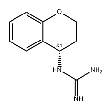 (S)-2-(3,4-Dihydro-2h-1-benzopyran-4-yl)guanidine 구조식 이미지