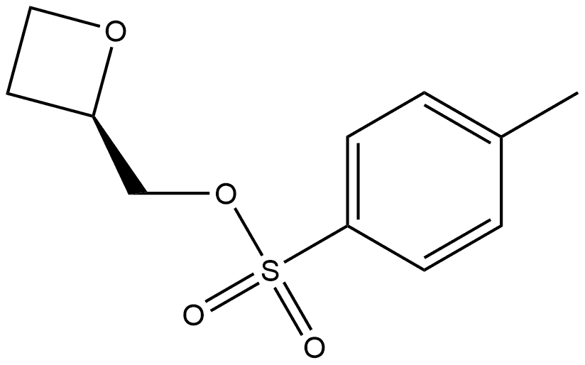 2-Oxetanemethanol, 2-(4-methylbenzenesulfonate), (2R)- Structure