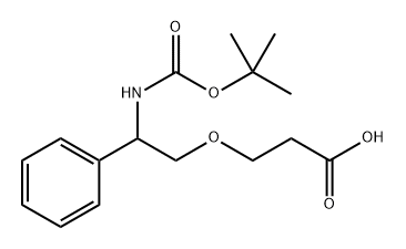 3-(2-Boc-amino-2-phenylethoxy)propanoic acid Structure