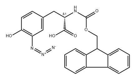 N-α-(9-Fluorenylmethoxycarbonyl)-3-azido-L-tyrosine Structure