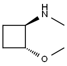 trans-(2-Methoxy-cyclobutyl)-methyl-amine Structure