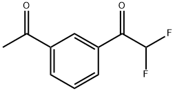 1-(3-acetylphenyl)-2,2-difluoroethanone 구조식 이미지