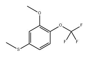 (3-Methoxy-4-(trifluoromethoxy)phenyl)(methyl)sulfane Structure