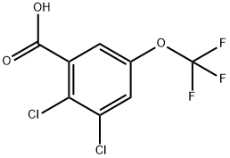 2,3-Dichloro-5-(trifluoromethoxy)benzoic acid Structure