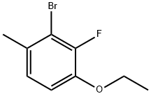 2-bromo-4-ethoxy-3-fluoro-1-methylbenzene Structure