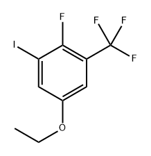 5-ethoxy-2-fluoro-1-iodo-3-(trifluoromethyl)benzene 구조식 이미지