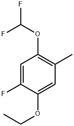 1-(Difluoromethoxy)-4-ethoxy-5-fluoro-2-methylbenzene Structure