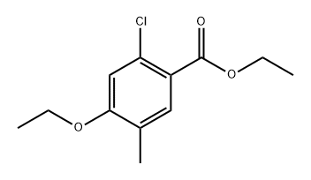 Ethyl 2-chloro-4-ethoxy-5-methylbenzoate 구조식 이미지