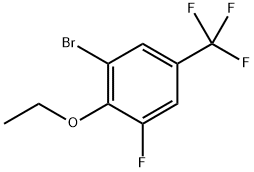 1-Bromo-2-ethoxy-3-fluoro-5-(trifluoromethyl)benzene Structure