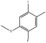 (2-Fluoro-5-iodo-4-methylphenyl)(methyl)sulfane 구조식 이미지