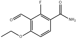 4-ethoxy-2-fluoro-3-formylbenzamide Structure