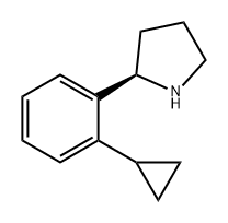 (R)-2-(2-cyclopropylphenyl)pyrrolidine Structure