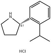 Pyrrolidine, 2-[2-(1-methylethyl)phenyl]-, hydrochloride (1:1), (2S)- 구조식 이미지