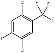 1,4-dichloro-2-iodo-5-(trifluoromethyl)benzene Structure