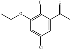 1-(5-Chloro-3-ethoxy-2-fluorophenyl)ethanone Structure