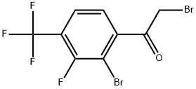 2-Bromo-1-[2-bromo-3-fluoro-4-(trifluoromethyl)phenyl]ethanone Structure