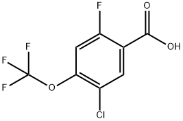 5-Chloro-2-fluoro-4-(trifluoromethoxy)benzoic acid Structure