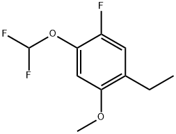 1-(Difluoromethoxy)-4-ethyl-2-fluoro-5-methoxybenzene Structure