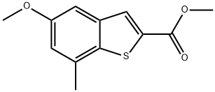 Methyl 5-methoxy-7-methylbenzo[b]thiophene-2-carboxylate Structure