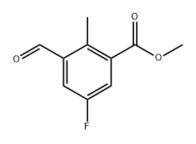 Methyl 5-fluoro-3-formyl-2-methylbenzoate Structure