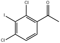 1-(2,4-dichloro-3-iodophenyl)ethanone Structure