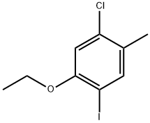 1-chloro-5-ethoxy-4-iodo-2-methylbenzene Structure