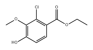 ethyl 2-chloro-4-hydroxy-3-methoxybenzoate 구조식 이미지