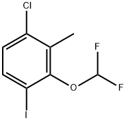 1-Chloro-3-(difluoromethoxy)-4-iodo-2-methylbenzene Structure