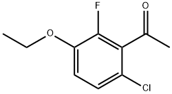 1-(6-Chloro-3-ethoxy-2-fluorophenyl)ethanone 구조식 이미지