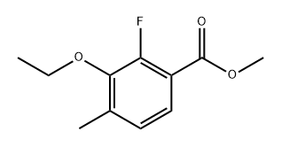 methyl 3-ethoxy-2-fluoro-4-methylbenzoate Structure