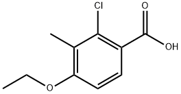 2-Chloro-4-ethoxy-3-methylbenzoic acid Structure