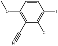 2-Chloro-3-iodo-6-methoxybenzonitrile Structure