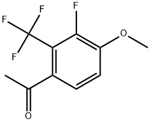 1-[3-Fluoro-4-methoxy-2-(trifluoromethyl)phenyl]ethanone Structure