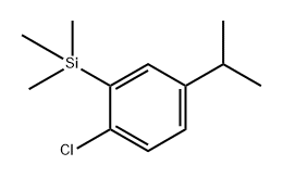 (2-chloro-5-isopropylphenyl)trimethylsilane Structure