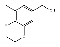 (3-Ethoxy-4-fluoro-5-methylphenyl)methanol Structure