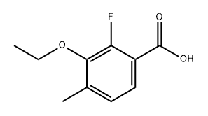 3-ethoxy-2-fluoro-4-methylbenzoic acid Structure