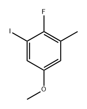 2-Fluoro-1-iodo-5-methoxy-3-methylbenzene Structure